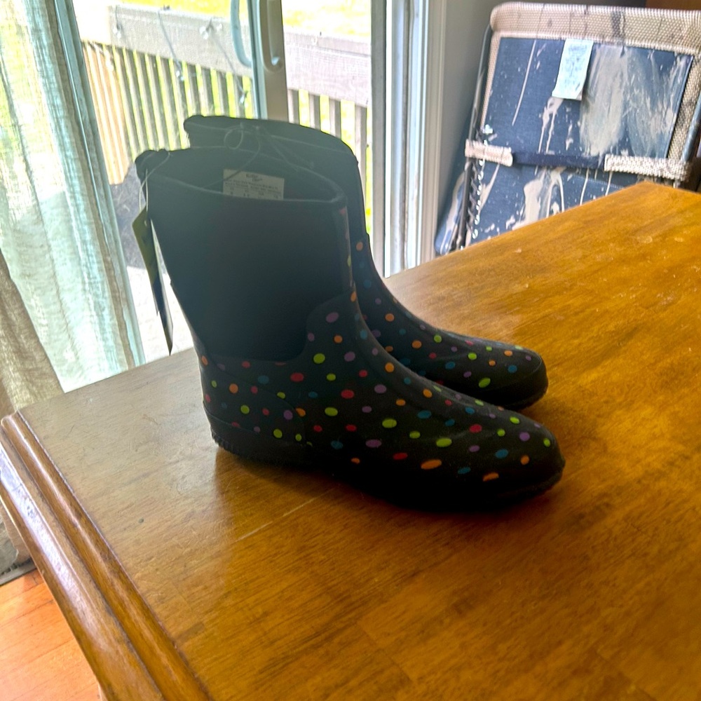 Colorful Polka Dot Rain Boots